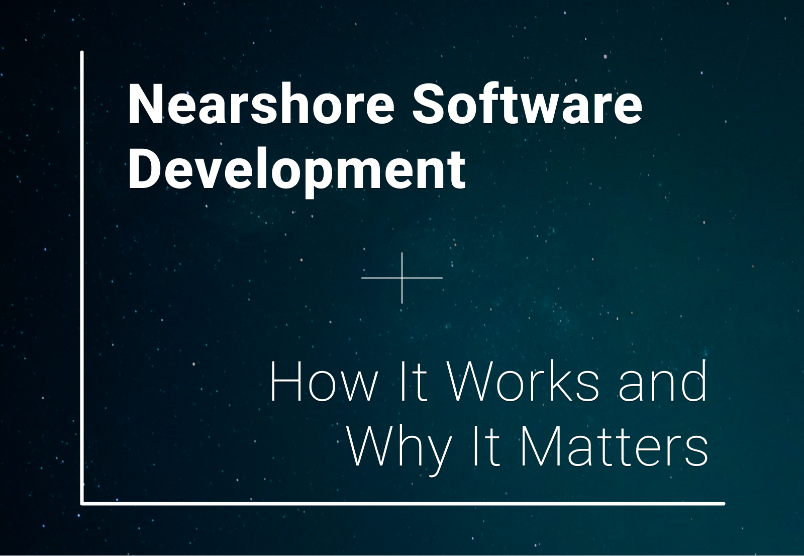 Illustration of nearshore software development: teams collaborating across close time zones